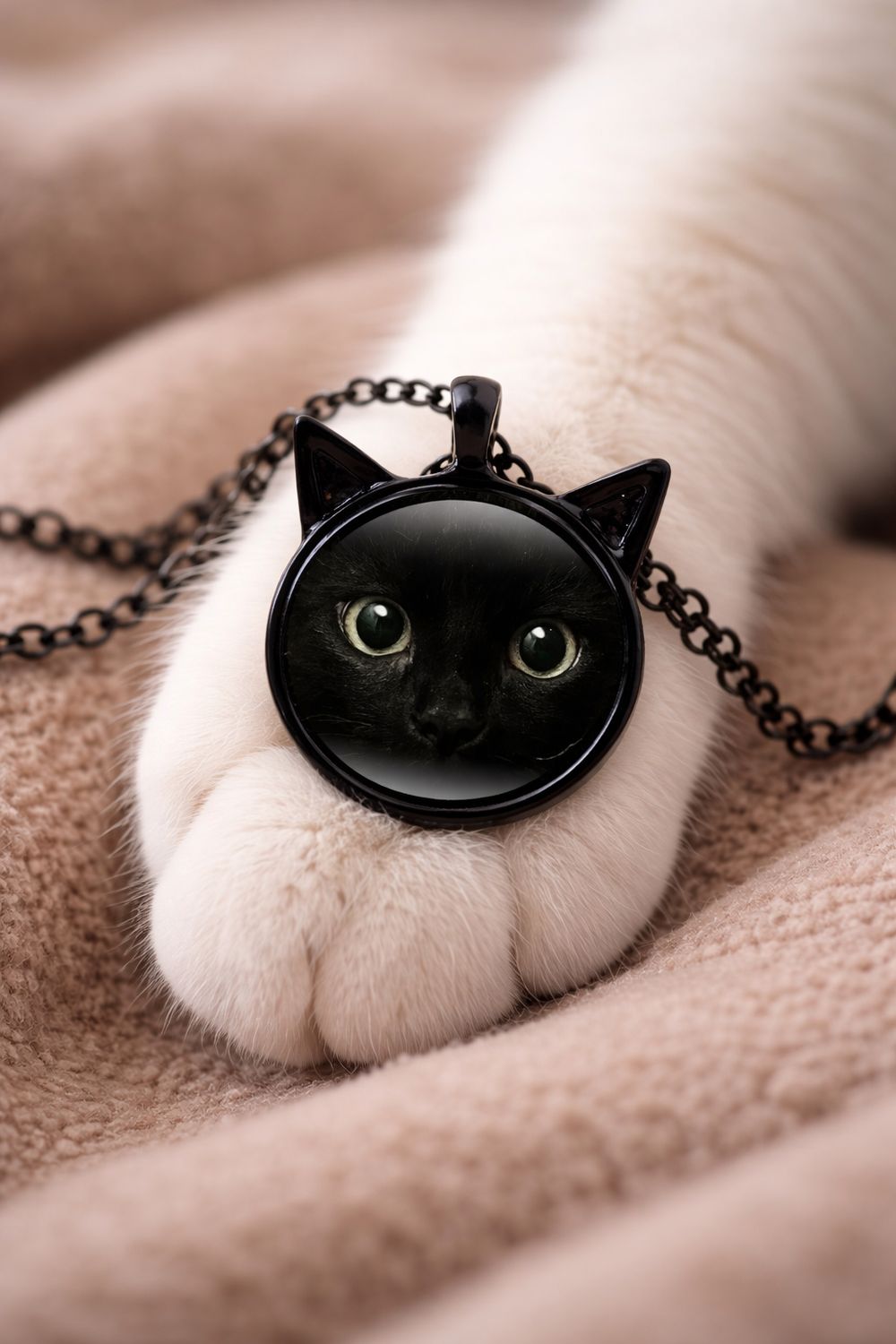 BLACK CAT NECKLACE