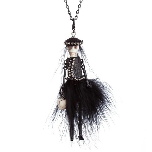 LARGE SKULL DOLL NECKLACE