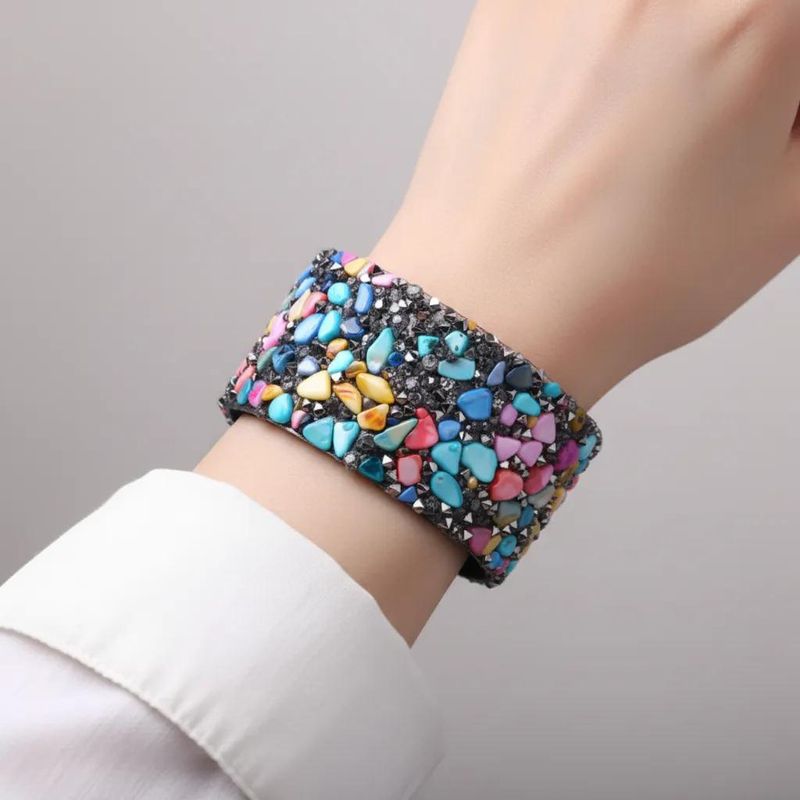 COLOURED STONES BRACELET