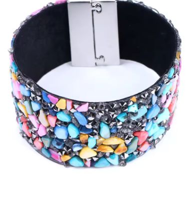 COLOURED STONES BRACELET