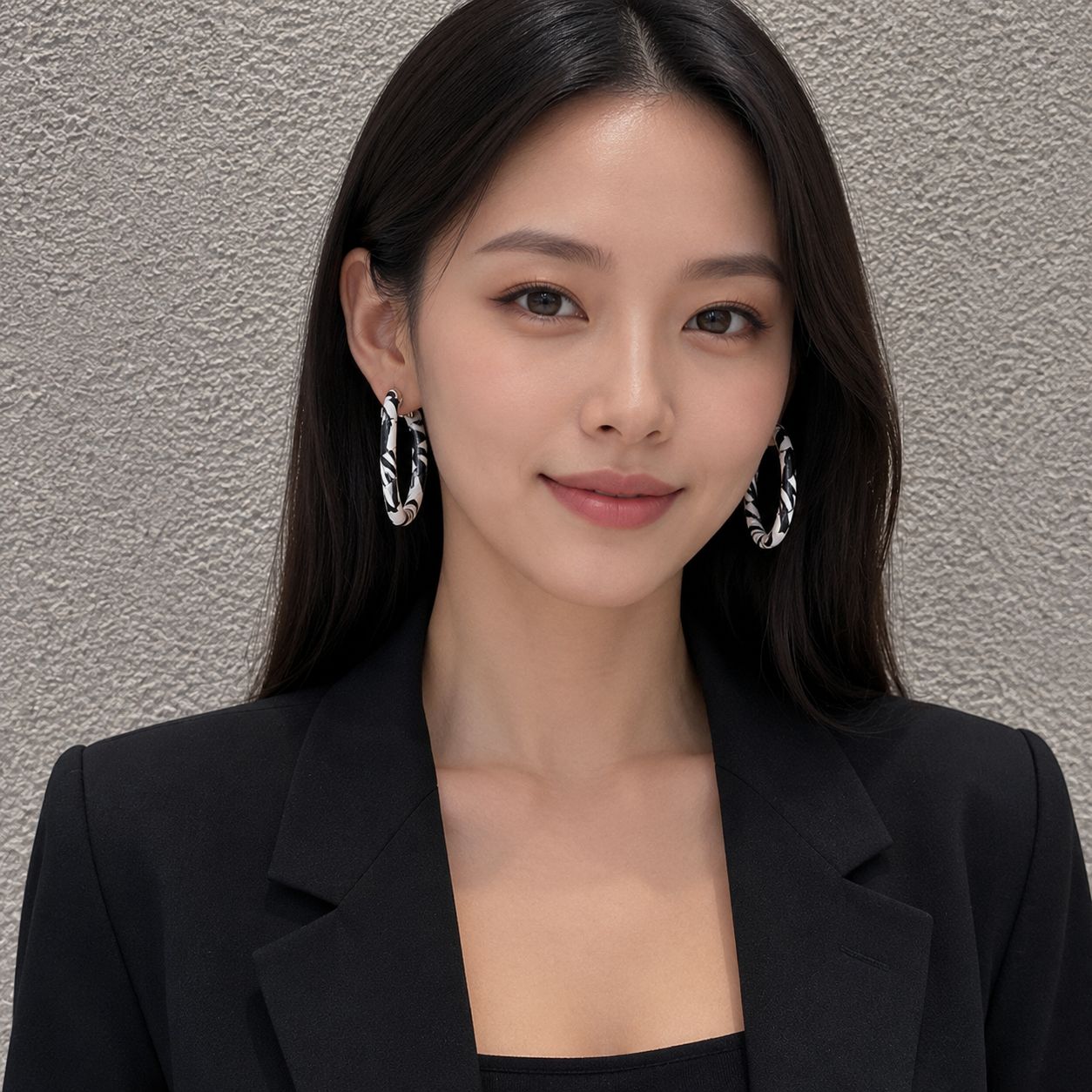 BLACK AND WHITE EARRINGS