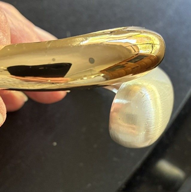 GOLD AND SILVER CLIP ON BRACELET (SECOND)