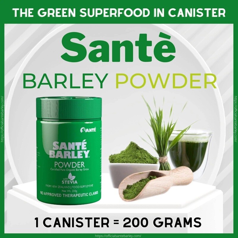 BIG CANISTER JUICE ( 200g PURE BARLEY POWDER WITH STEVIA)