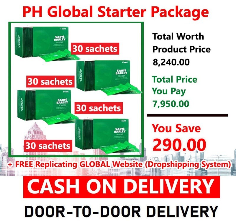 PH GLOBAL Starter Pack B (Worth P8,240 Product Value) Avail P290.00 discount now!