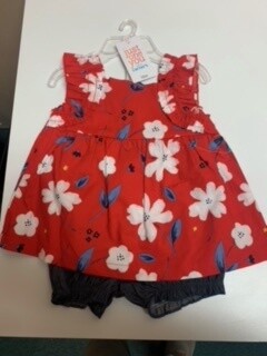 Carters 18 Month Girls Red Flower Outfit