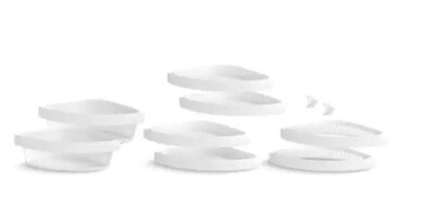 Sterling Store+ Basic 10-Piece Shelf Kit in White For Shower