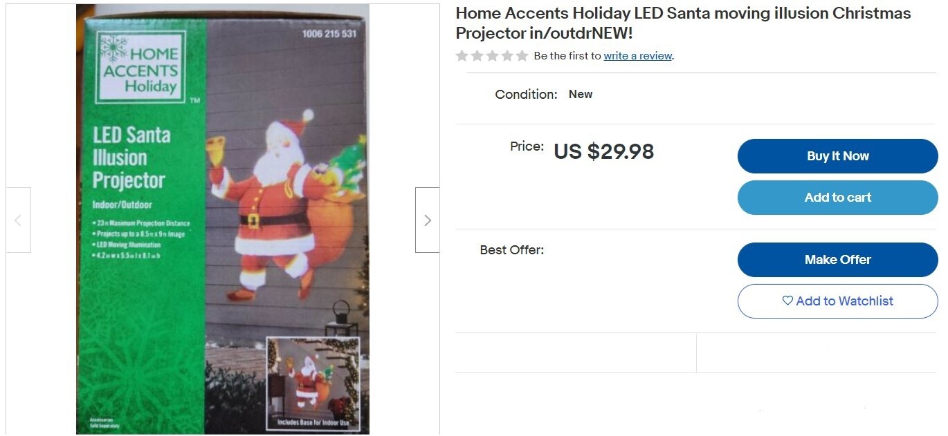 LED SANTA ILLUSION PROJECTOR