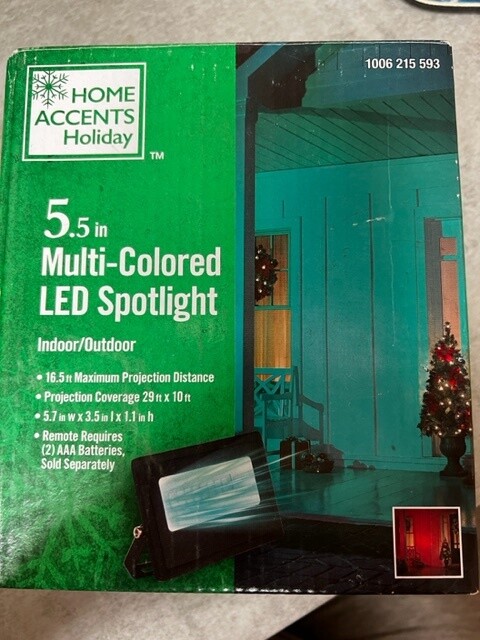 5.5 in Multi Colored LED Spotlight
