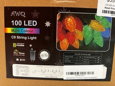 100 LED Multi Color C9 String Lights