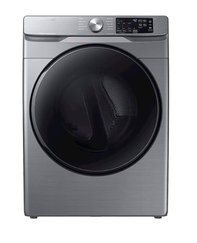 Samsung 7.5 cu. ft. Smart Gas Dryer with Steam Sanitize+ in Platinum