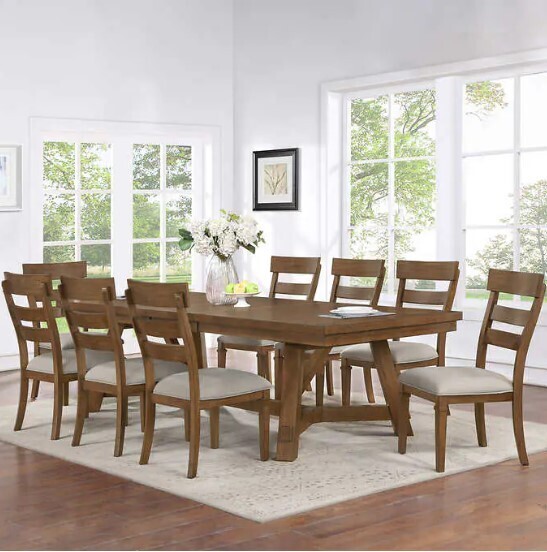 BRANTLEY 9PC DINING SET