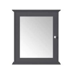 Sonoma 24 in. x 27 in. Surface Mount Medicine Cabinet in Dark Charcoal Gray