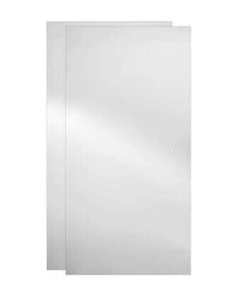 Delta 29-1-32x67.75x.25 (6mm) Frameless Sliding Shower Door Glass Panels in Clear For 50-60in. Doors