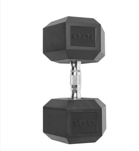 CAP Barbell Coated Hex Dumbbell, Single 100 lbs