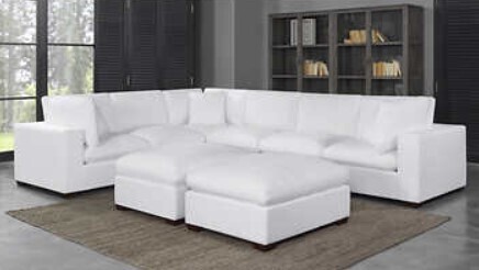 LOWELL 8PC MOD SECTIONAL - WHITE