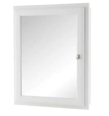 HDC 20.75x 25.75 Fog Free Framed Recessed-Surface-Mount Bathroom Medicine Cabinet in White with Mirror