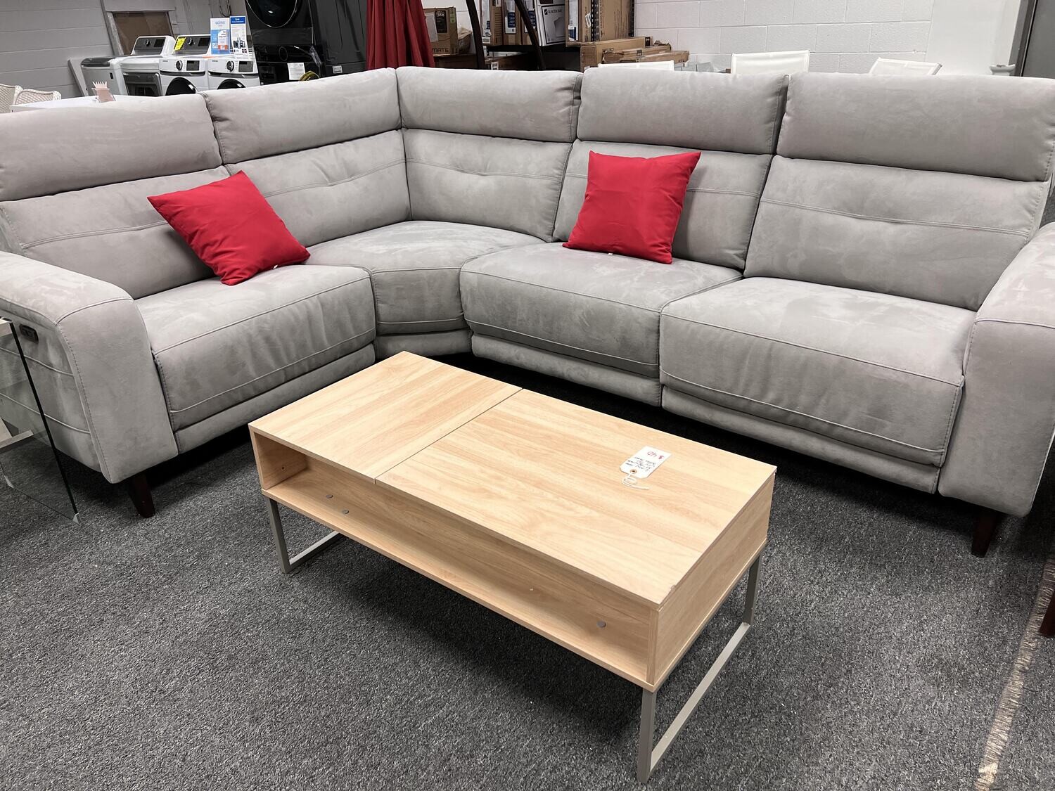 TROWER FABRIC POWER SECTIONAL