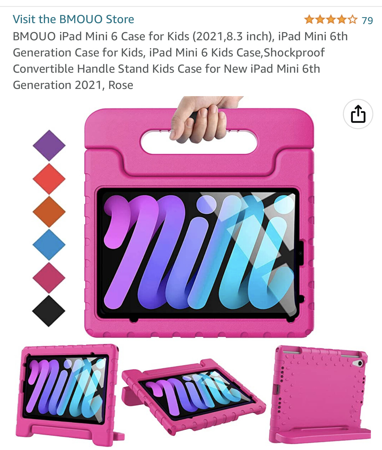 Ipad Mini 6th Gen 2021 Case- Pink