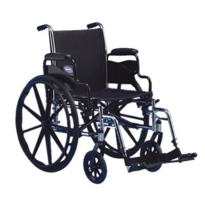 Invacare Tracer SX5 Standard Reclining Wheelchair - Seat: 18" x 16" - Desk Arms