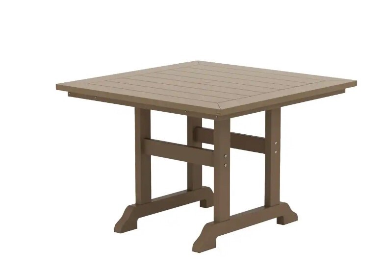 Hayes Wood 43" Square Outdoor Dining Table