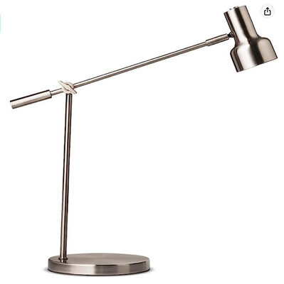 Cantilever Desk Lamp Pewter (Includes LED Light Bulb) Threshold