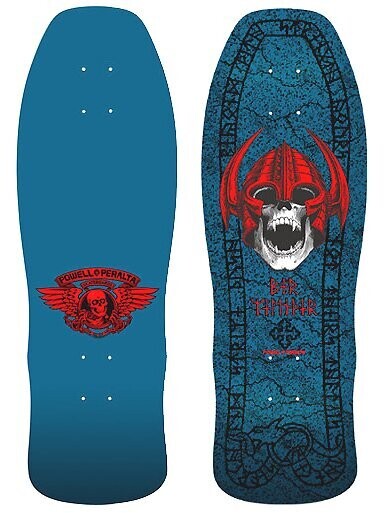 POWELL PERALTA Welinder Nordic Skull Blue 9.625"x29.75"