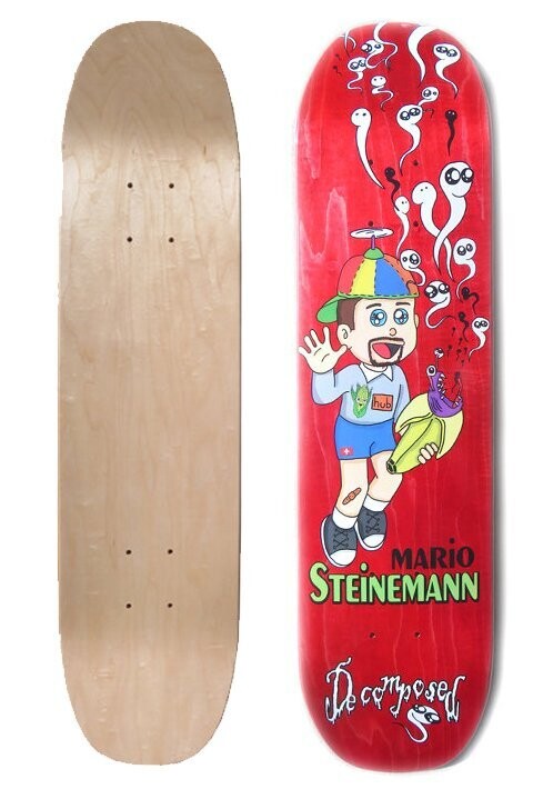 Freestyle Deck STEINEMANN 7.25"x28.25". Red