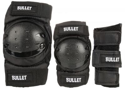 Protection Set Bullet, 8-12 Junior, Black