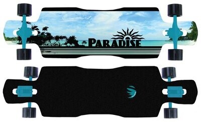 Paradise Longboard Black Ocean Drop Through 10.25” x 41.0”