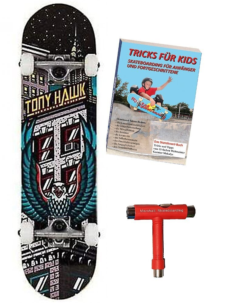 Tony Hawk “Downtown Mini” 7.37"+ Skate-Buch.