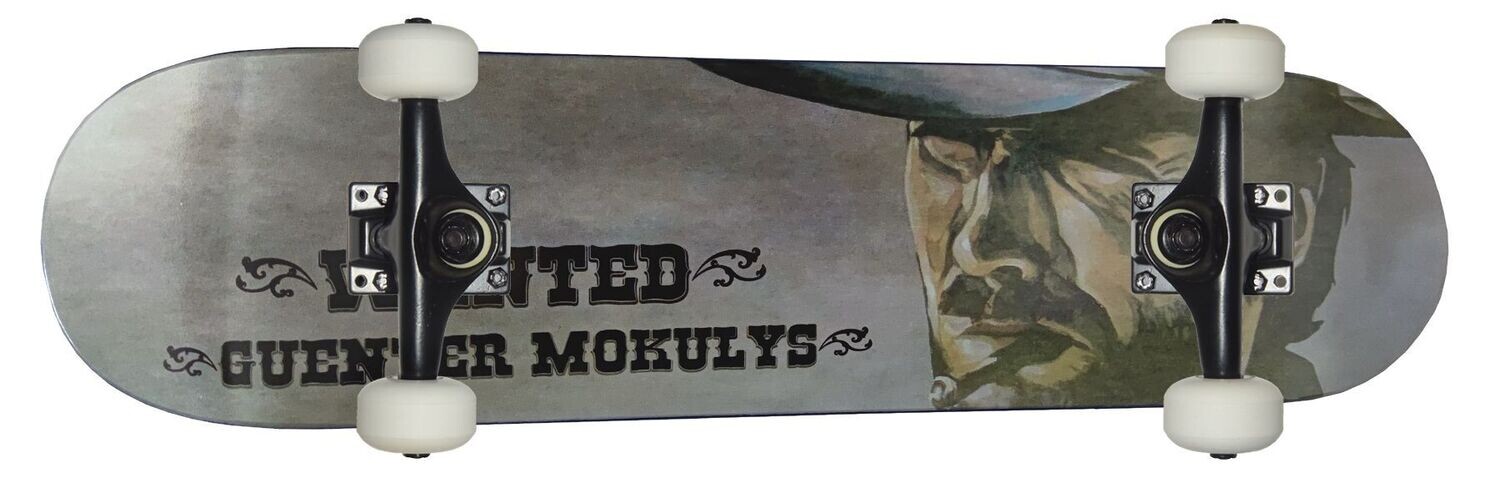 Komplettboard Wanted Guenter Mokulys Logo 7.5"