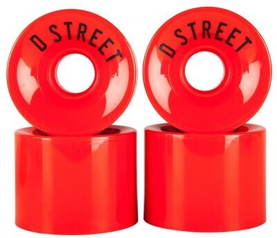 D-Street Wheels 59 mm, 78A Red