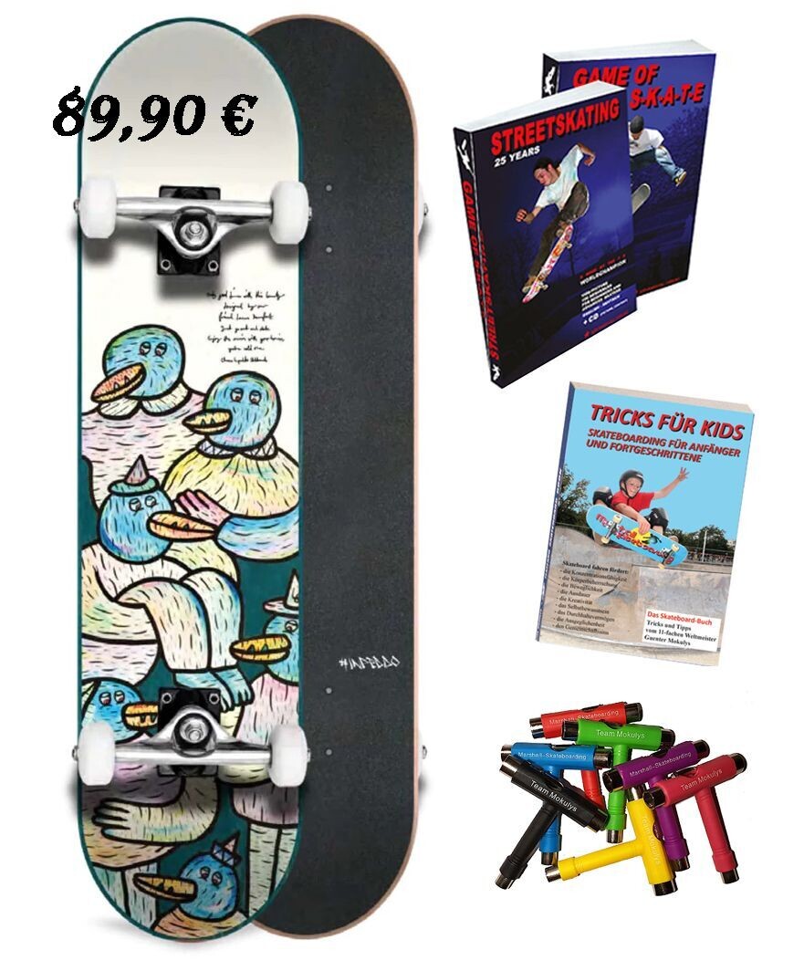 Inpeddo Board Lucas Friends 7.75"+ SkateBuch+SkateTool