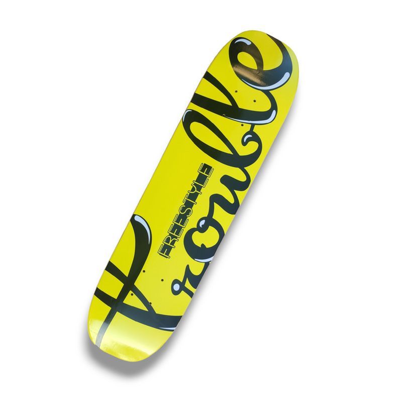 Freestyle Deck Trouble Logo 7.4 x 29.3 Yellow