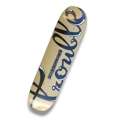 Freestyle Deck Trouble Logo 7.4 x 29.3 Gold