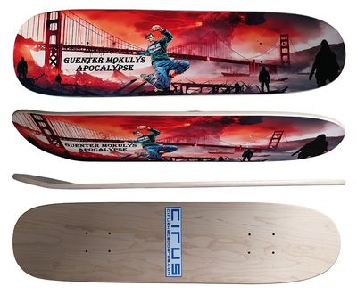 Freestyle Skateboard Apocalypse Flat-Nose 7.4" Deck