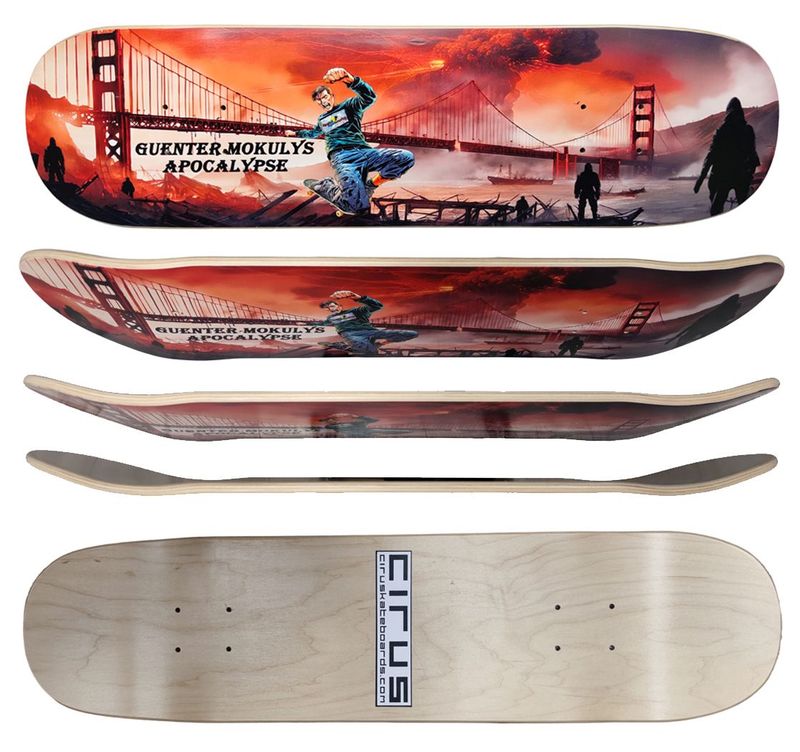 Freestyle Skateboard Apocalypse Double Kick 7.5" Deck