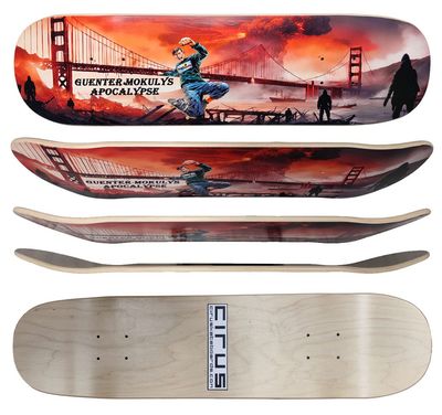 Freestyle Skateboard Apocalypse Double Kick 7.5" Deck