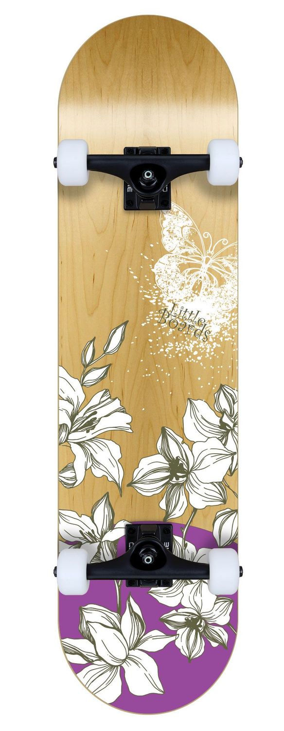 Little Boards "Flowers" Komplett-Skateboard 7.0