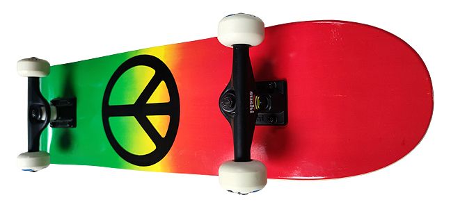 Rocket Complete Skateboard, Peace 7.75