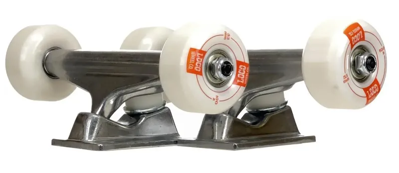 LOCO Skateboard Trucks 5.5 LOCO Skateboard Trucks 5.5" and 54mm Wheels. Set-of-2