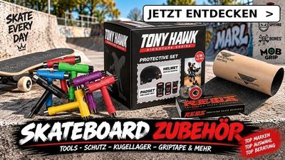 Schutzausrüstung, Protektoren, Griptape, Skate-Tools & Zubehör für Kinder & Erwachsene bei Marshall Skateboarding