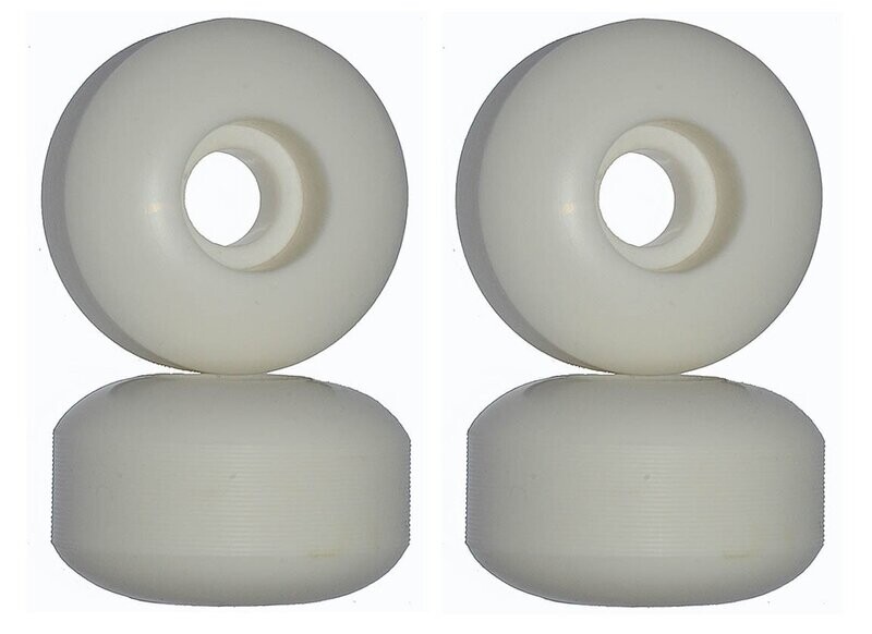 Blank Skateboard Wheels 58mm 98A White