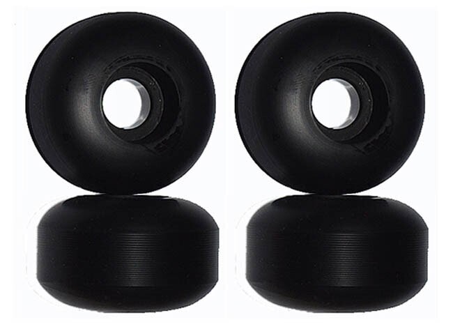 Blank Skateboard Wheels 50mm 98A Black