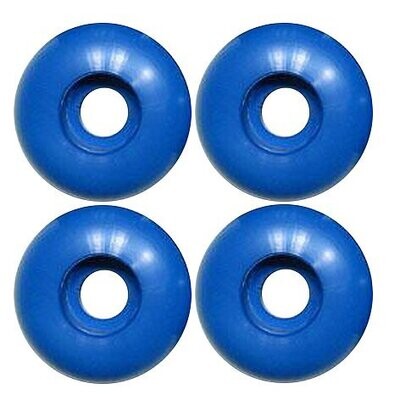 Blank Skateboard Wheels 53mm 98A Blue