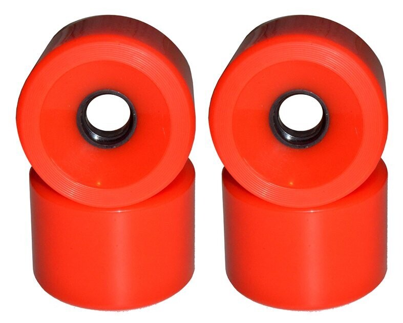 Blank Longboard Wheels 75mm 82A Red