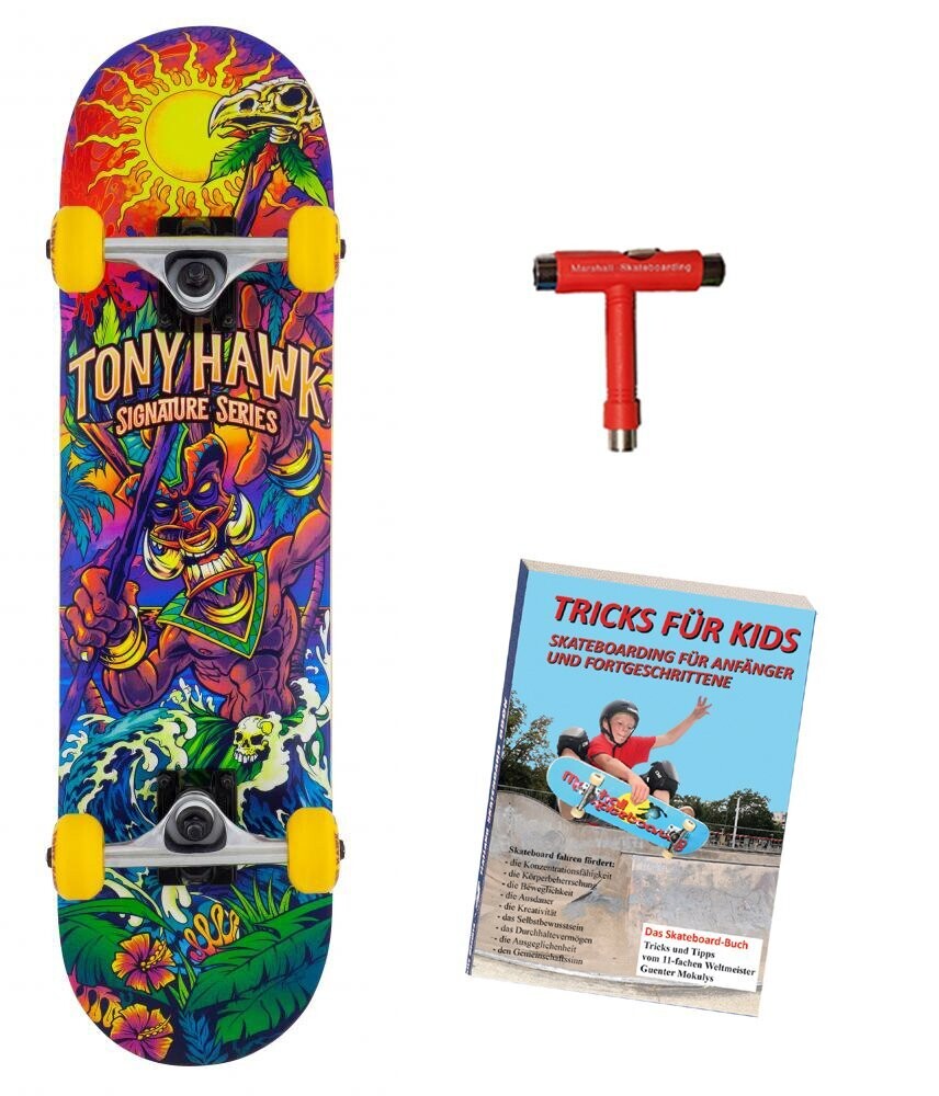 Tony Hawk, Utopia Mini 7.25 Tony Hawk, Utopia Mini 7.25" + Tricks für Kids Buch