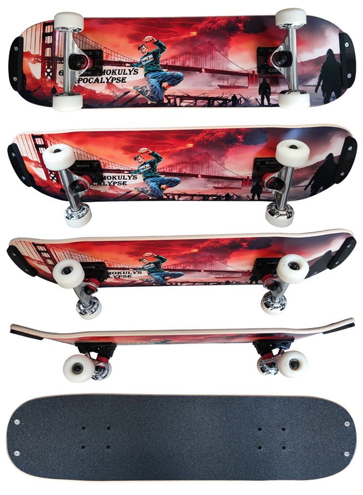 Freestyle Skateboard Apocalypse 7.5" Double-Kick, Komplett