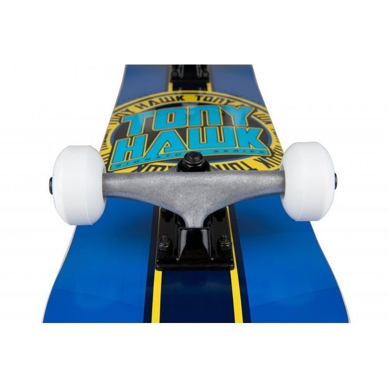 Tony Hawk Badge Logo 7.5 Skateboard mit Seitenansicht und Unterseite