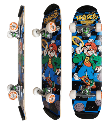 Freestyle Skateboard Bullgod 7.6" x 28.5" Komplett